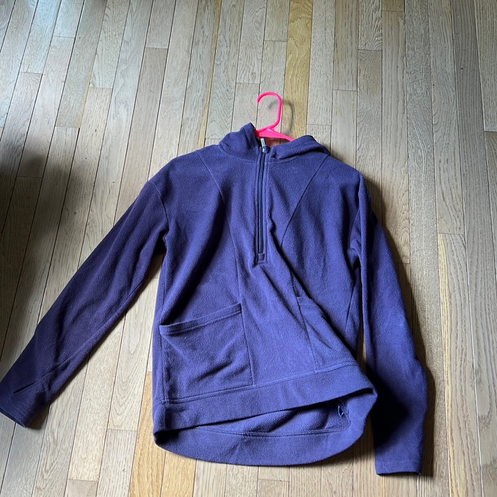 All in Motion Purple Fleece with Hood and Pockets